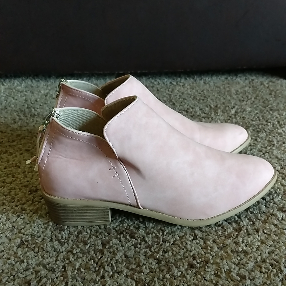 Light Pink  Ankle Boots